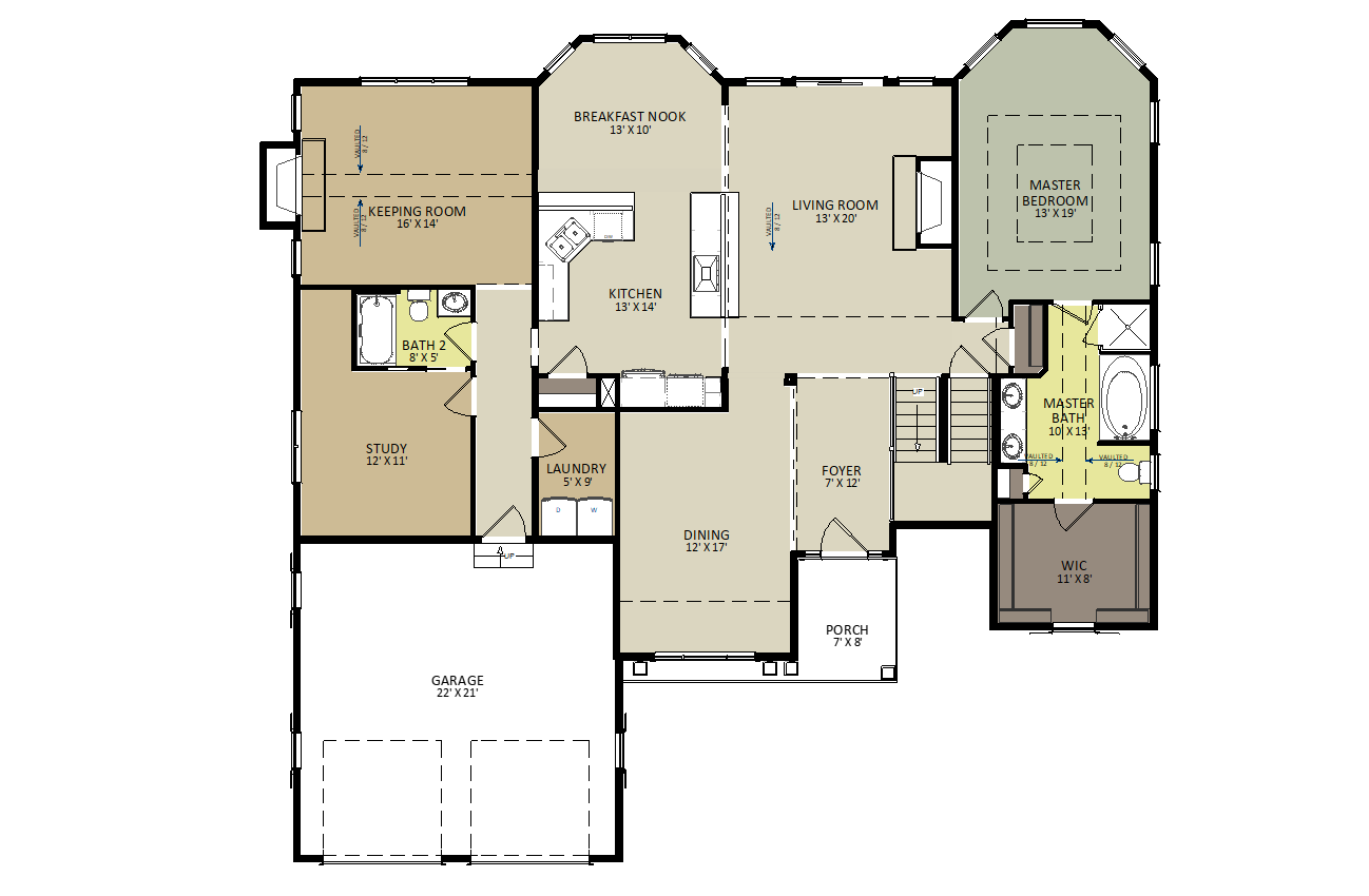 Monroe First Floor Floor Plan